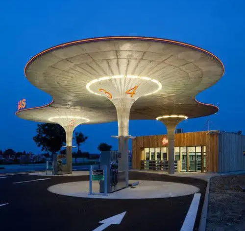 gas station